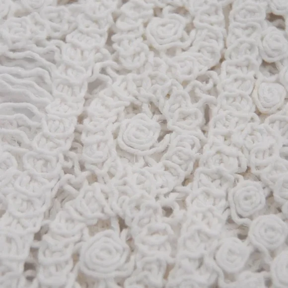 CLEARANCE White Bohemian Crochet Cropped Summer Boho Casual Tank Top - Picture 7 of 7